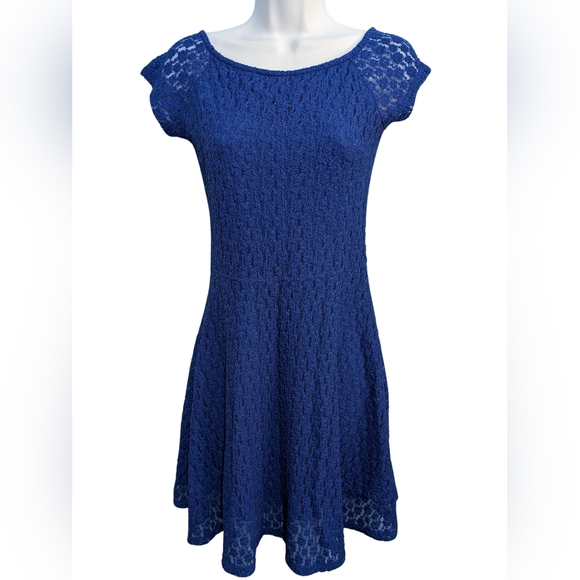 Victoria's Secret Lace Mini Dress.Electric Blue. - Picture 1 of 5